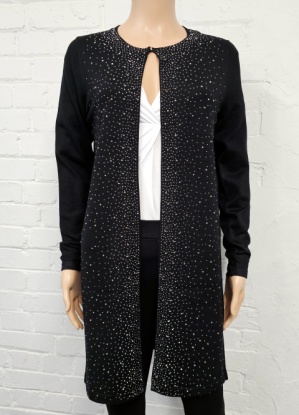 Anonymous Embellished Edge to Edge Cardigan